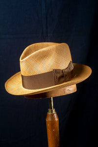Panama Straw Fedora 7 1/2 -