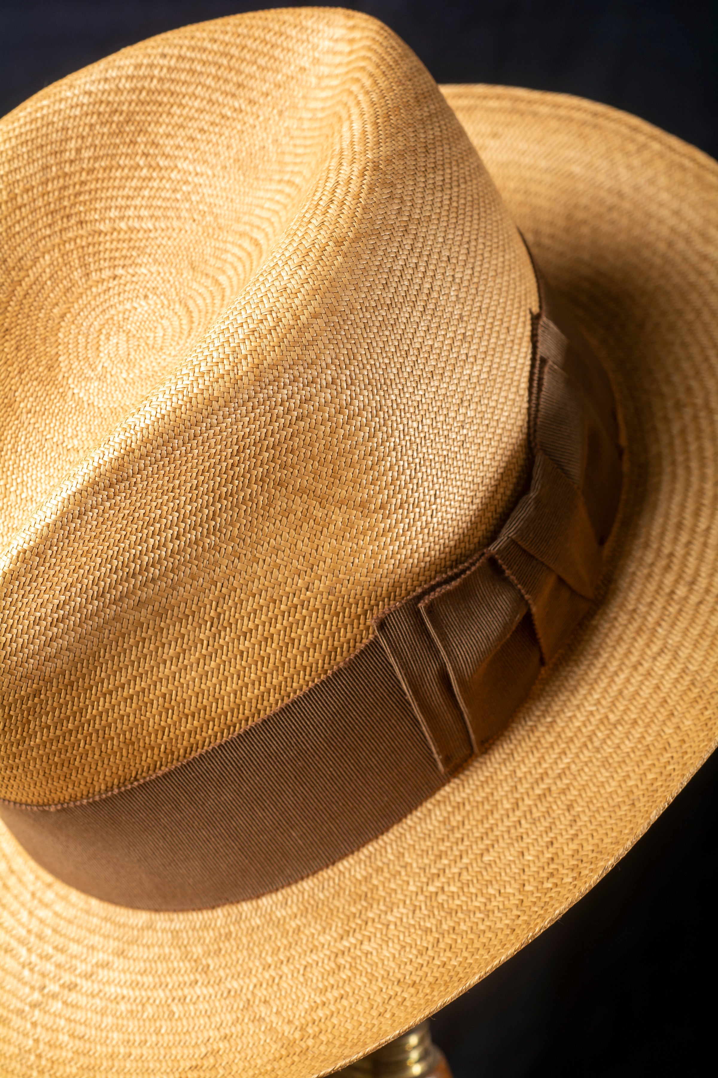 Panama Straw Fedora 7 1/2 -