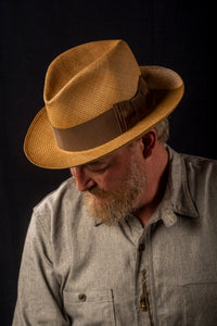 Panama Straw Fedora 7 1/2 -