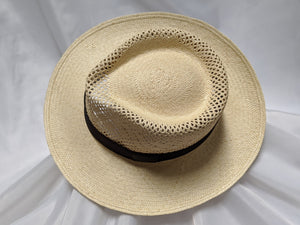 Fedora 7 1/4 - Natural (Montecristi Panama) #20-193 Open Weave