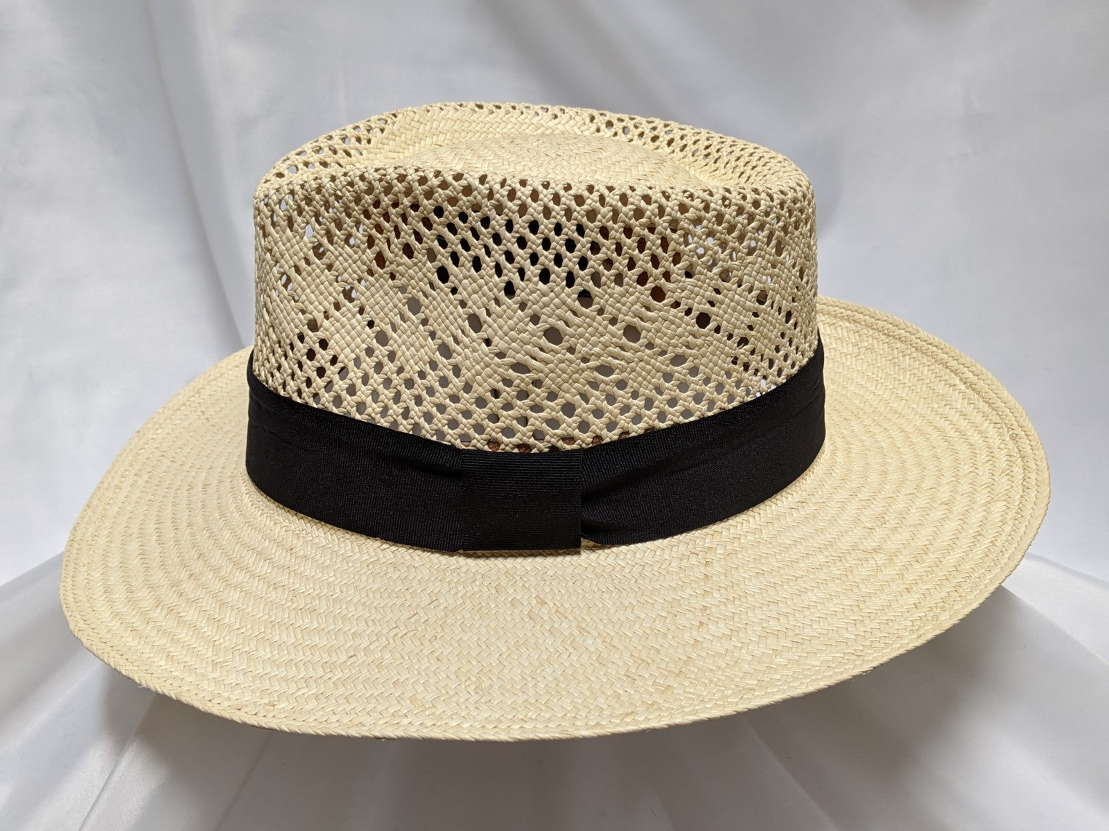 Fedora 7 1/4 - Natural (Montecristi Panama) #20-193 Open Weave