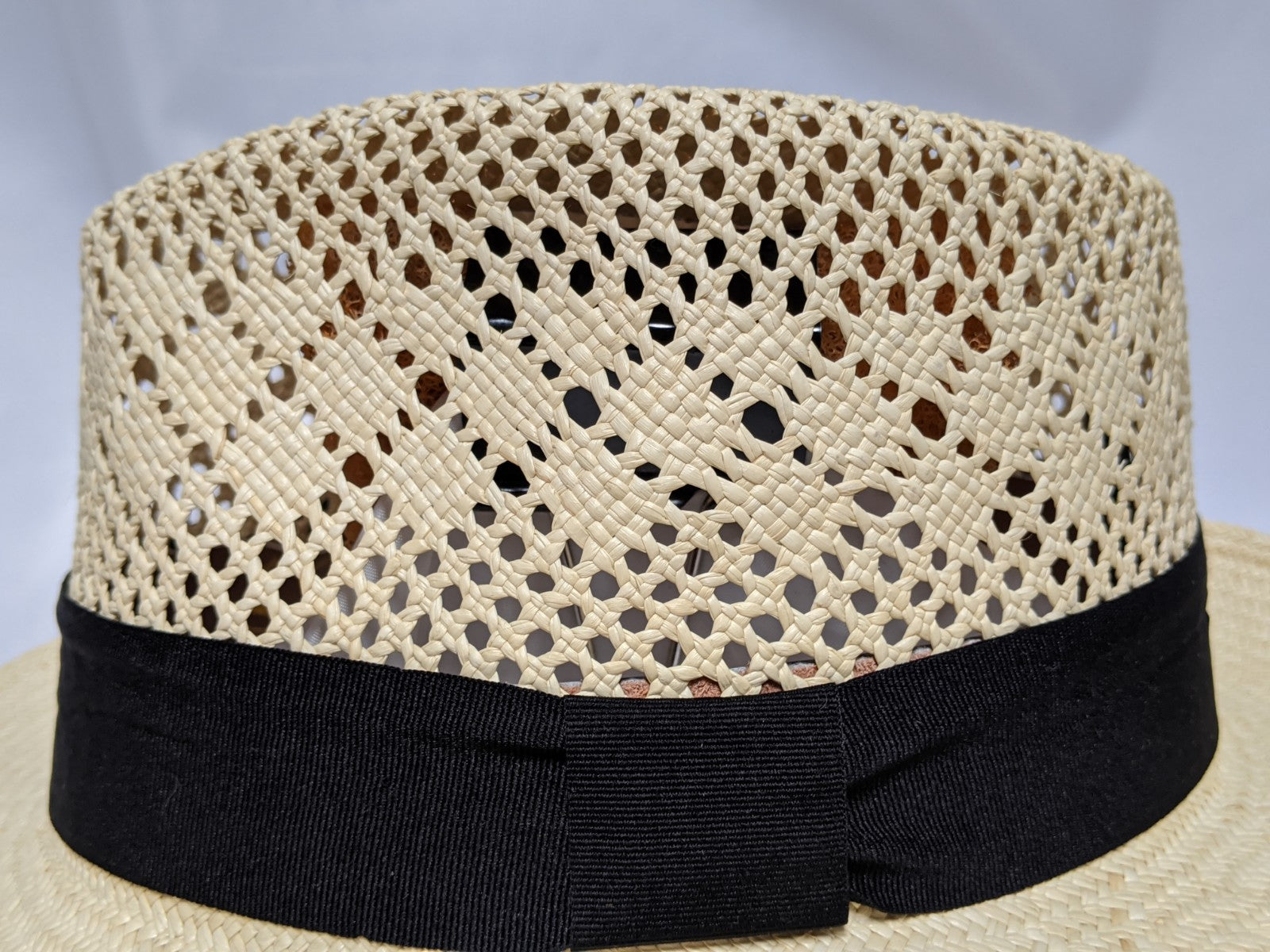 Fedora 7 1/4 - Natural (Montecristi Panama) #20-193 Open Weave
