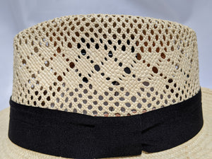 Fedora 7 1/4 - Natural (Montecristi Panama) #20-193 Open Weave