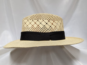 Fedora 7 1/4 - Natural (Montecristi Panama) #20-193 Open Weave